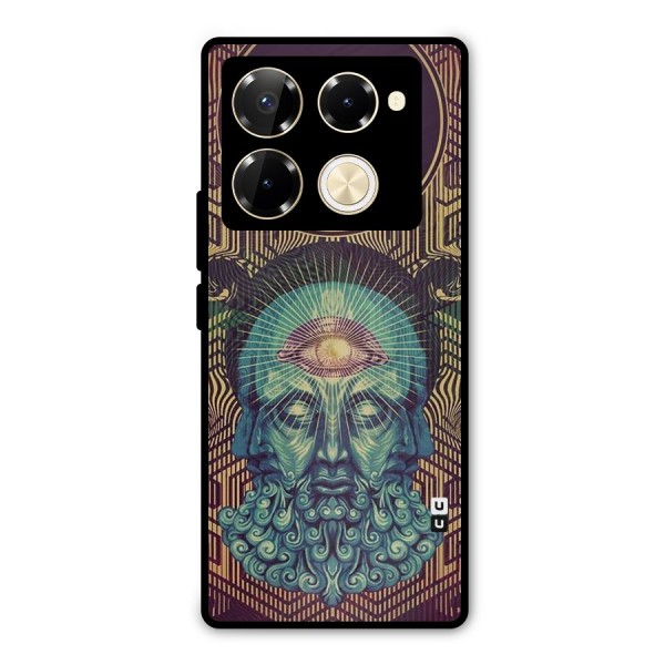 Eye Design Metal Back Case for Infinix Note 40 Pro Plus