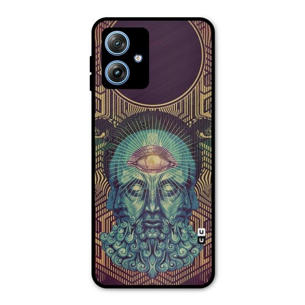 Eye Design Metal Back Case for Moto G54