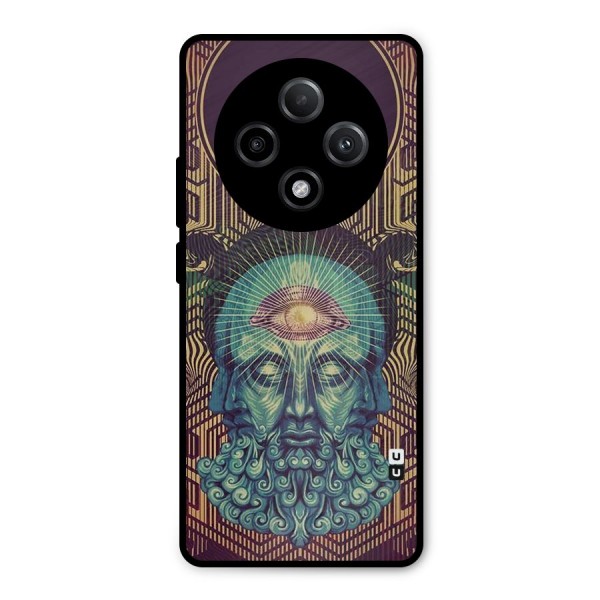 Eye Design Metal Back Case for Oppo F27 Pro Plus