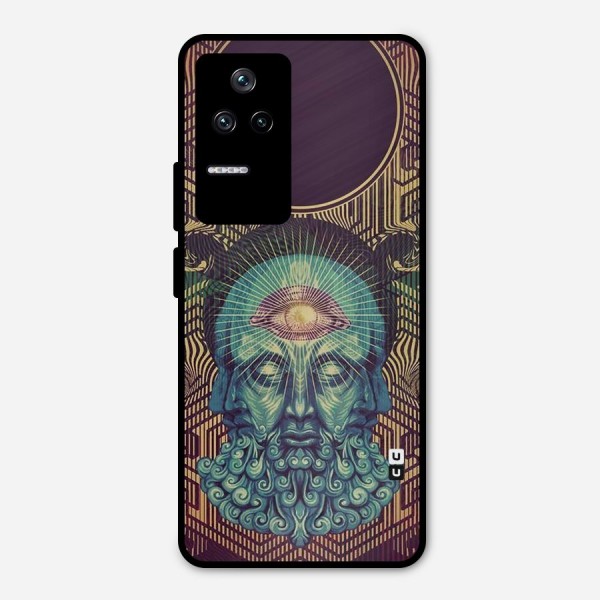 Eye Design Metal Back Case for Poco F4 5G