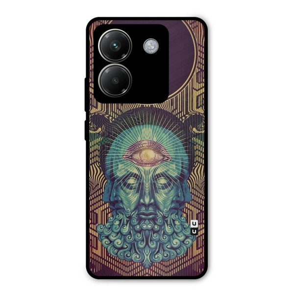 Eye Design Metal Back Case for Poco M7 Pro 5G