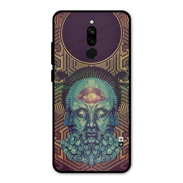 Eye Design Metal Back Case for Redmi 8
