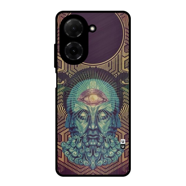 Eye Design Metal Back Case for Redmi A5 4G