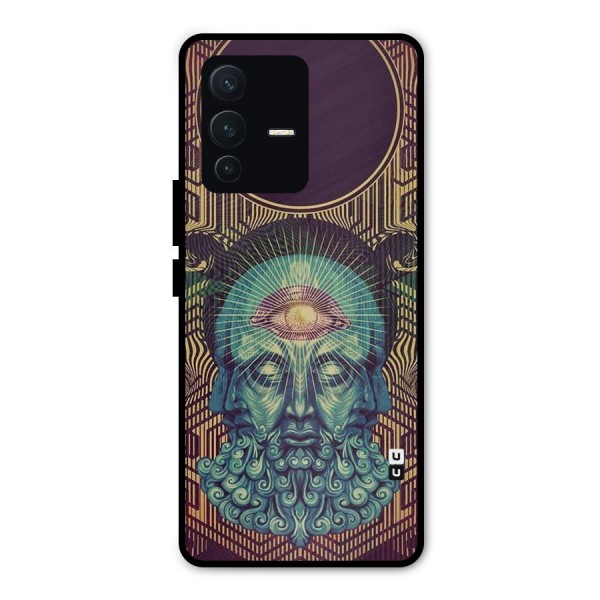 Eye Design Metal Back Case for Vivo V23 Pro
