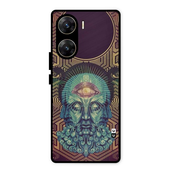 Eye Design Metal Back Case for Vivo V29e