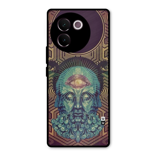 Eye Design Metal Back Case for Vivo V30e