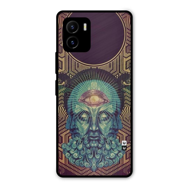 Eye Design Metal Back Case for Vivo Y15s
