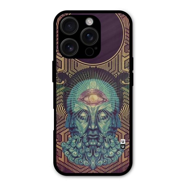 Eye Design Metal Back Case for iPhone 16 Pro