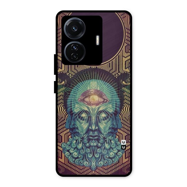 Eye Design Metal Back Case for iQOO Z6