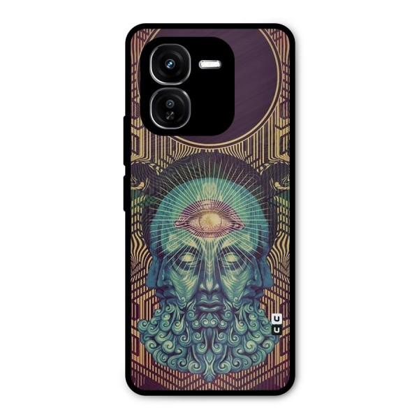 Eye Design Metal Back Case for iQOO Z9x