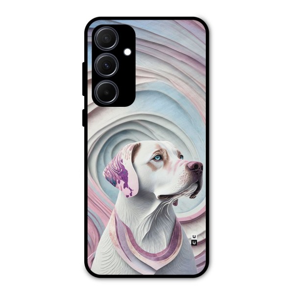 Eye Dog illustration Metal Back Case for Galaxy A35