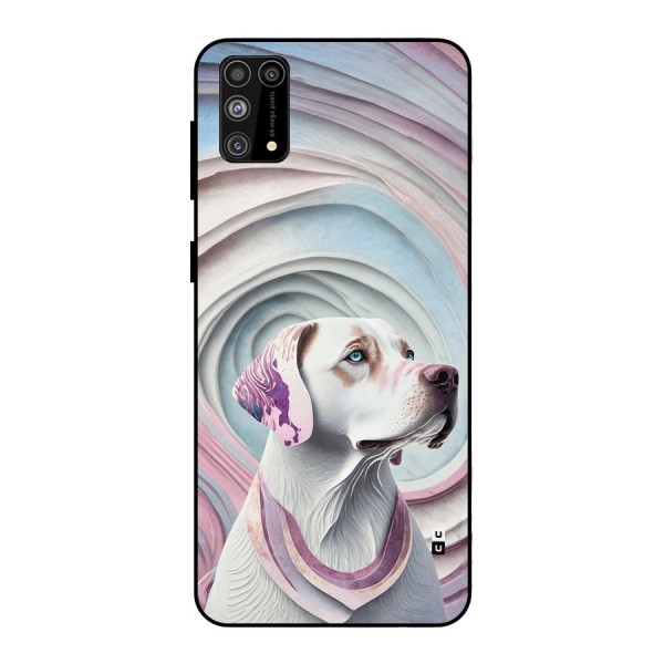 Eye Dog illustration Metal Back Case for Galaxy F41