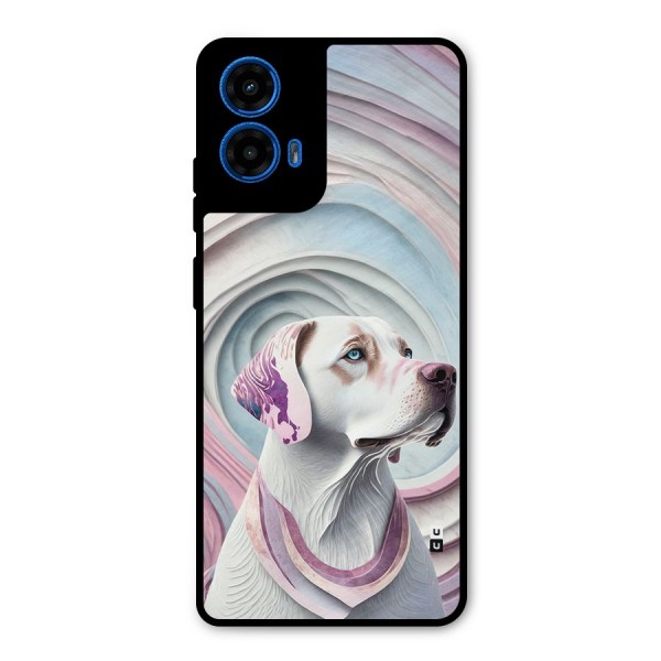 Eye Dog illustration Metal Back Case for Moto G45