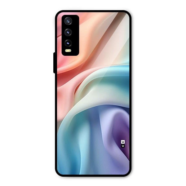 Fabric Pastel Metal Back Case for Vivo Y20