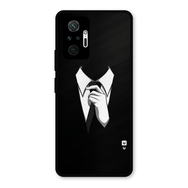 Faceless Gentleman Metal Back Case for Redmi Note 10 Pro