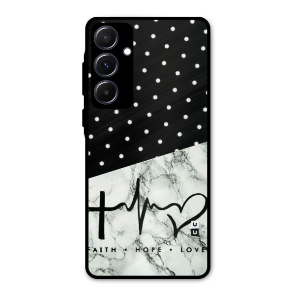 Faith Love Metal Back Case for Galaxy A55