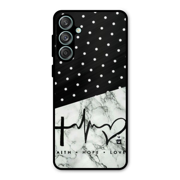 Faith Love Metal Back Case for Galaxy M55 5G