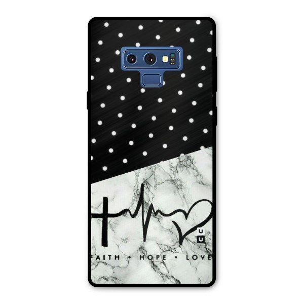 Faith Love Metal Back Case for Galaxy Note 9
