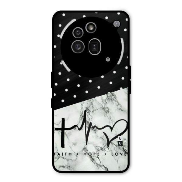 Faith Love Metal Back Case for Nothing Phone 3a Pro