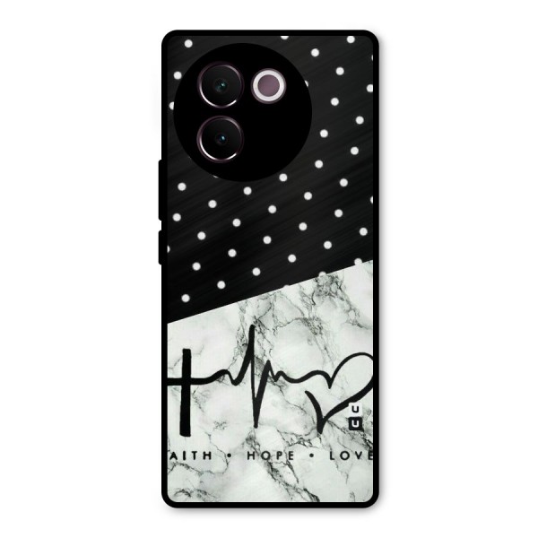 Faith Love Metal Back Case for Vivo V30e