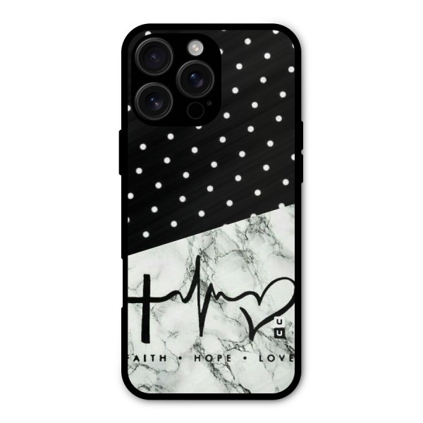 Faith Love Metal Back Case for iPhone 16 Pro Max