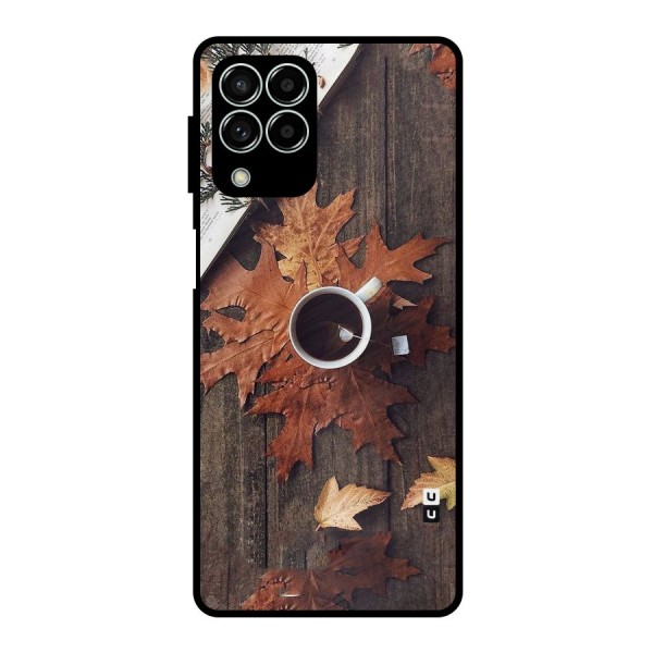 Fall Leaf Coffee Metal Back Case for Galaxy M33