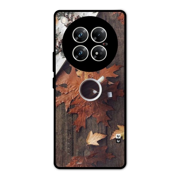 Fall Leaf Coffee Metal Back Case for Infinix Zero 40 5G