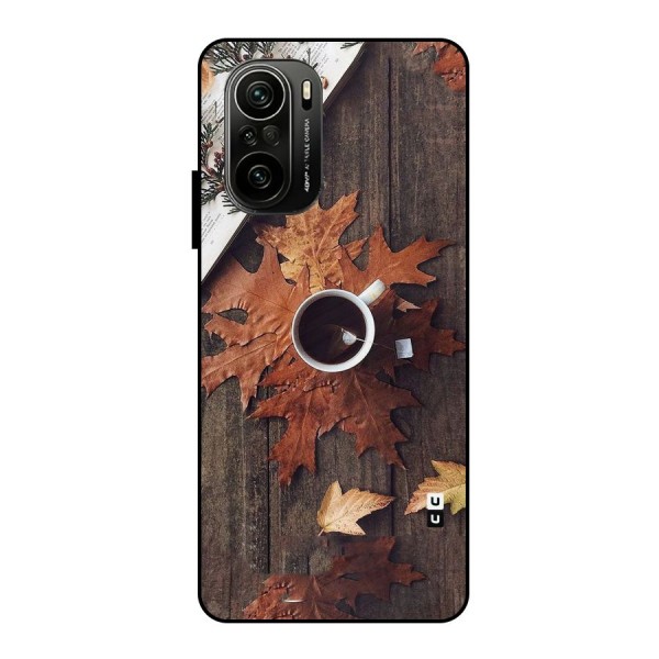 Fall Leaf Coffee Metal Back Case for Mi 11X Pro