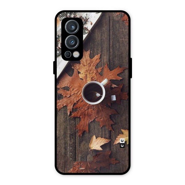 Fall Leaf Coffee Metal Back Case for OnePlus Nord 2 5G