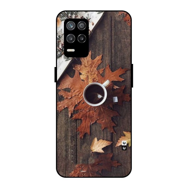 Fall Leaf Coffee Metal Back Case for Realme 9 5G