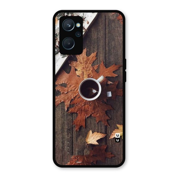 Fall Leaf Coffee Metal Back Case for Realme 9i