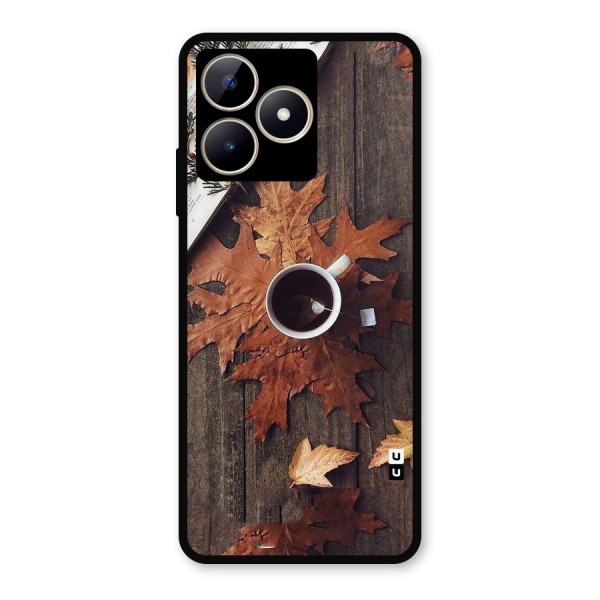 Fall Leaf Coffee Metal Back Case for Realme C53