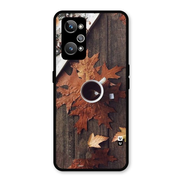 Fall Leaf Coffee Metal Back Case for Realme GT 2