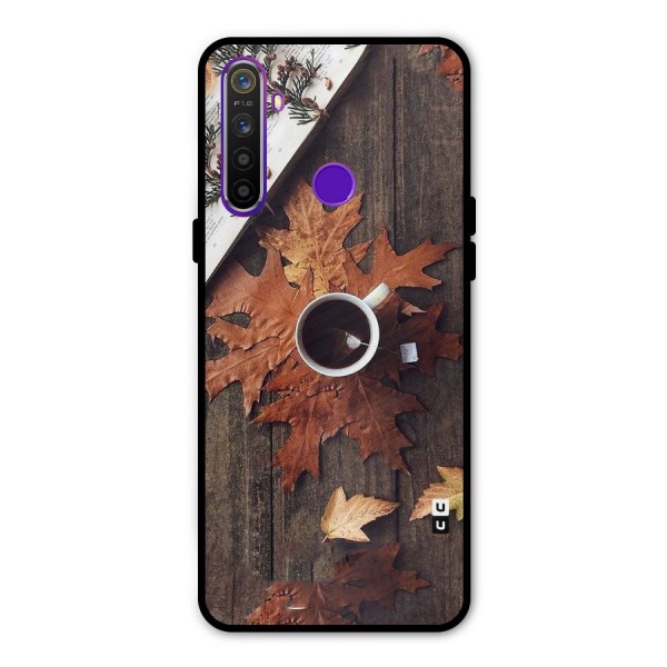 Fall Leaf Coffee Metal Back Case for Realme Narzo 10