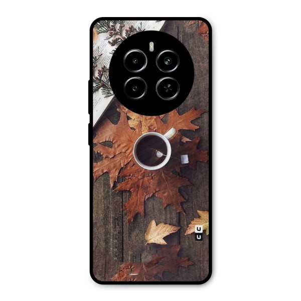 Fall Leaf Coffee Metal Back Case for Realme P1