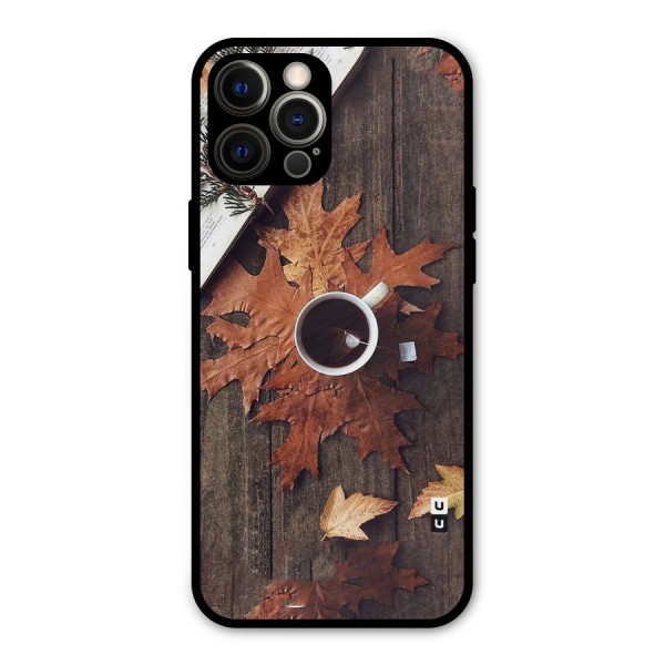 Fall Leaf Coffee Metal Back Case for iPhone 12 Pro Max