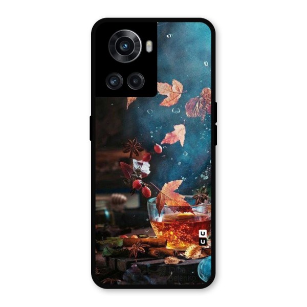 Falling Leaves Tea Metal Back Case for OnePlus 10R