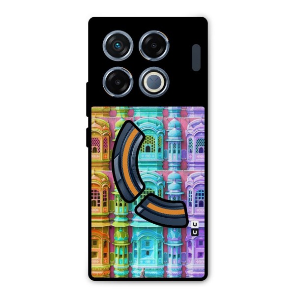 Fancy Architecture Metal Back Case for Infinix GT 20 Pro