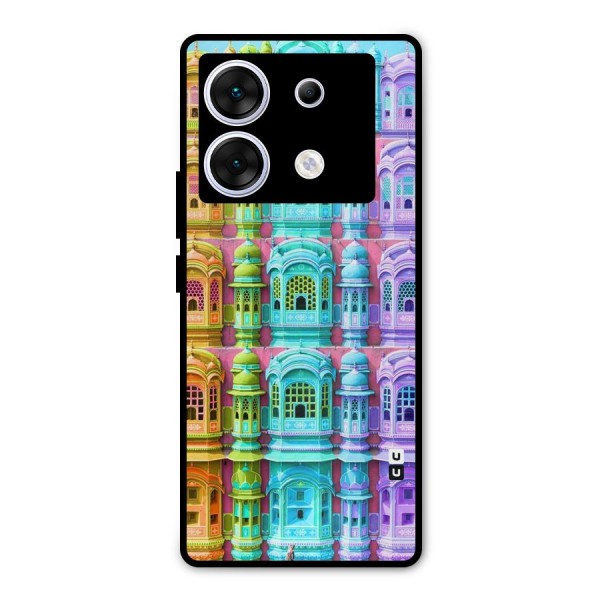Fancy Architecture Metal Back Case for Infinix Zero 30 5G