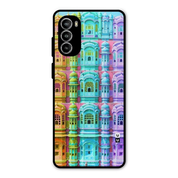 Fancy Architecture Metal Back Case for Moto G52