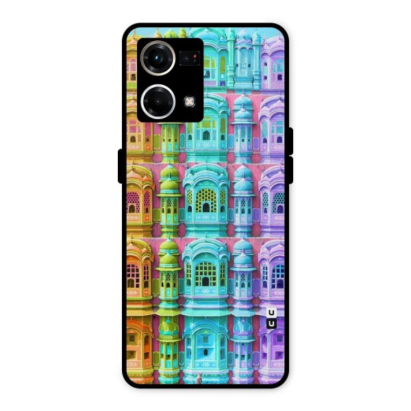 Fancy Architecture Metal Back Case for Oppo F21 Pro 4G