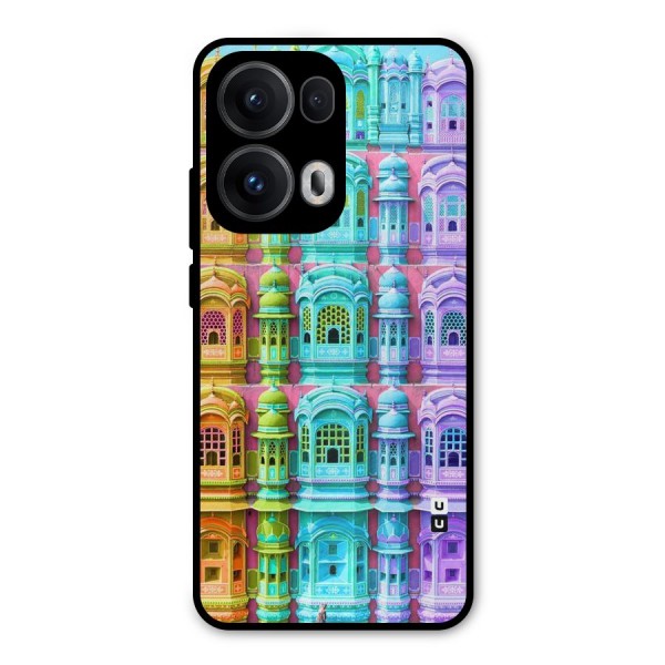 Fancy Architecture Metal Back Case for Oppo Reno13 Pro