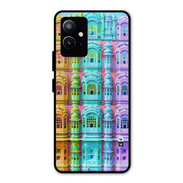 Fancy Architecture Metal Back Case for Vivo T1 5G
