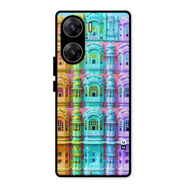 Fancy Architecture Metal Back Case for Vivo V29e