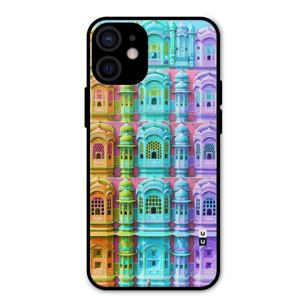 Fancy Architecture Metal Back Case for iPhone 12 Mini