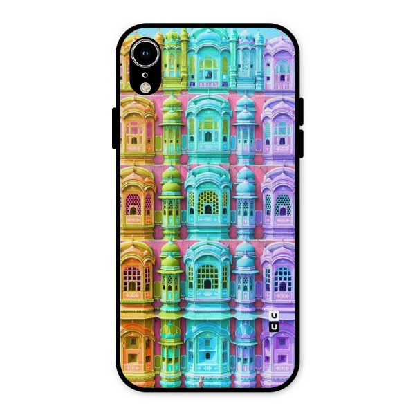 Fancy Architecture Metal Back Case for iPhone XR Mobile Phone