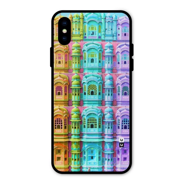 Fancy Architecture Metal Back Case for iPhone XS