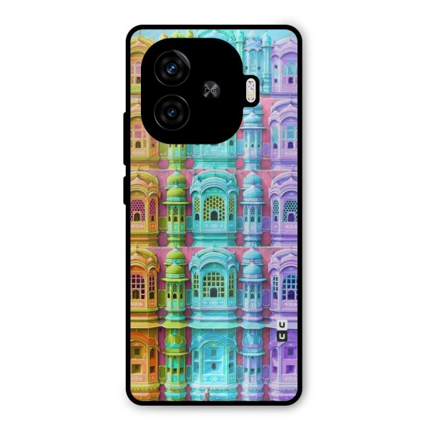 Fancy Architecture Metal Back Case for iQOO Z9 Turbo