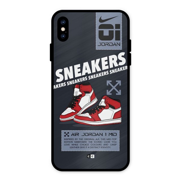 Fantastic Air Shoes Metal Back Case for iPhone XS Max