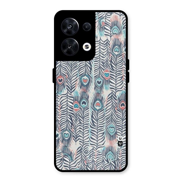 Feather Art Metal Back Case for Oppo Reno8 5G